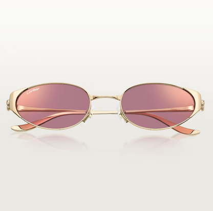 Ovale Panthère de CT Sonnenbrille mit violett verlaufenden Gläsern