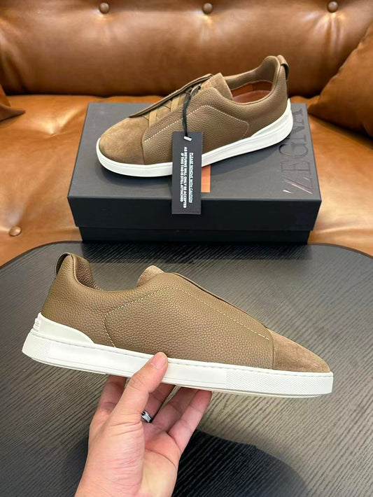 Taupe Triple Stitch SECONDSKIN Sneakers