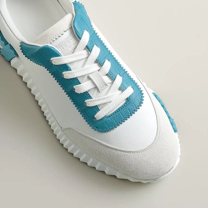 Bouncing Sneaker Weiß/Mineralblau