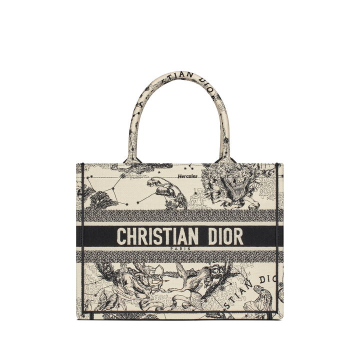 Dior Book Tote Zodiac Latte und Schwarz