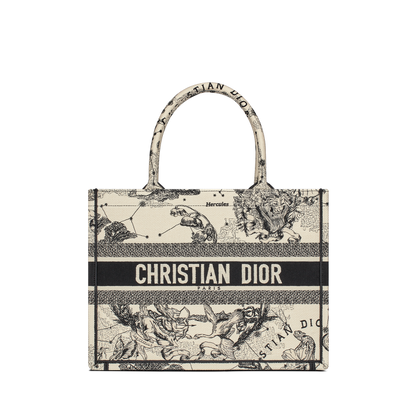 Dior Book Tote Zodiac Latte und Schwarz