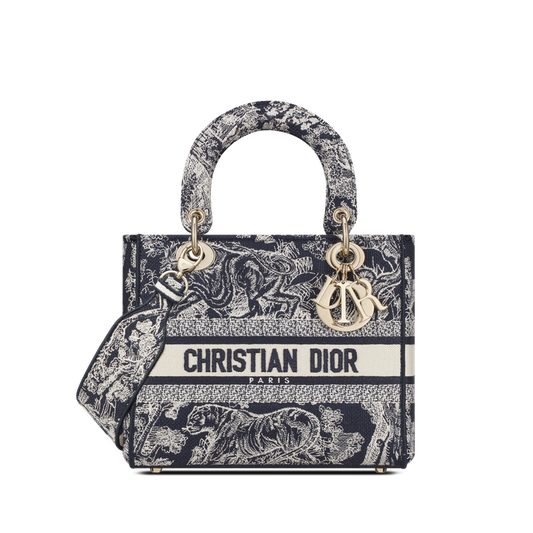 Medium Dior Book Tote Blue