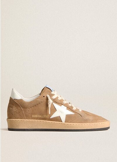 Tobacco-colored suede