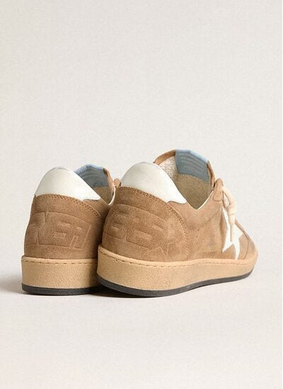 Tobacco-colored suede