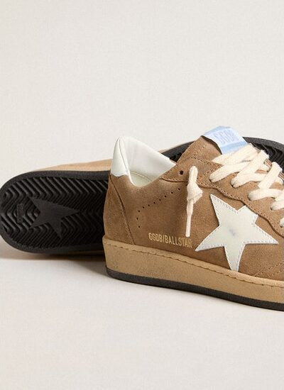 Tobacco-colored suede